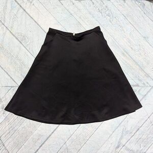 Cato Size 10 Black Full Scuba Mini Skirt with Pockets and Zipper Normcore Whimsy